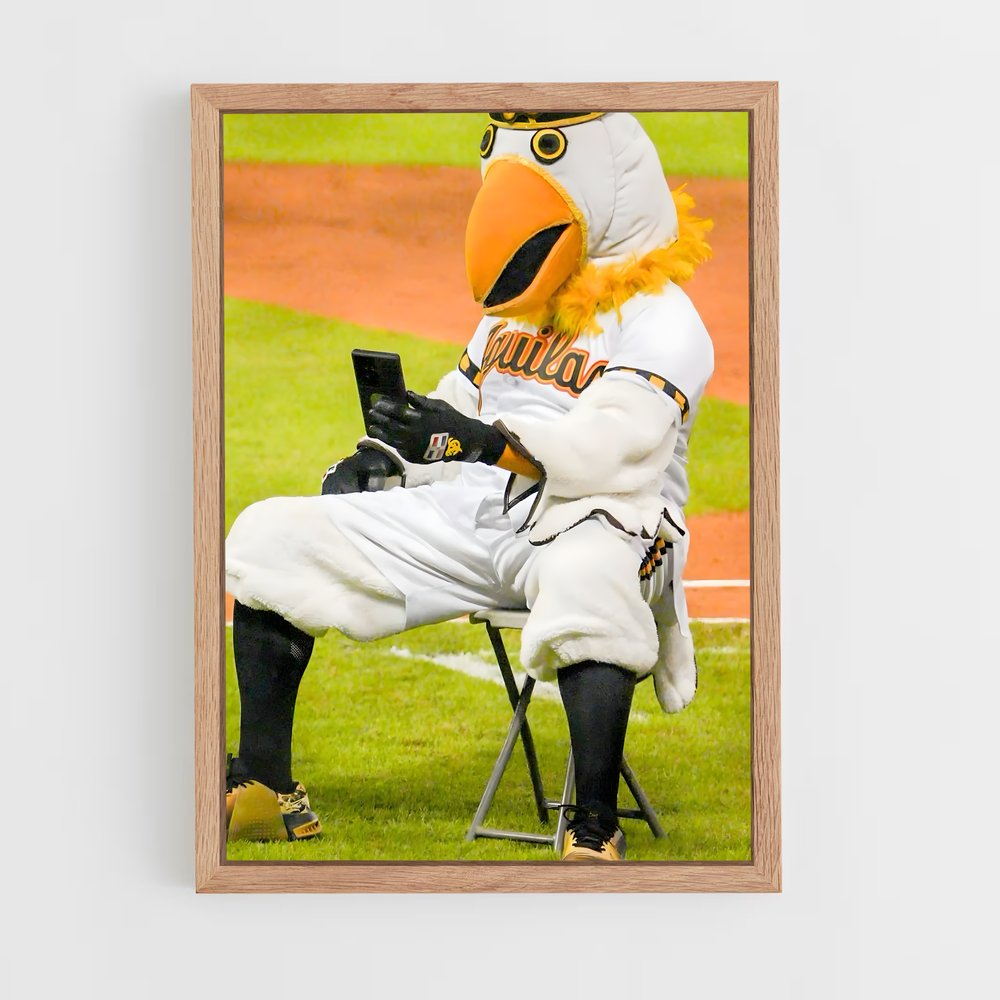 Poster Mascotte des Aigles – affiche Baseball (vue 4)